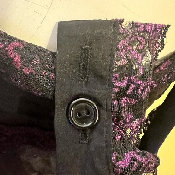 Betsey Johnson Y2k Rare 100% Silk Butterfly Print Black Midi Dress - Picture 10 of 11